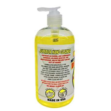 STOCKER X (16 OZ.) Heavy Duty Mechanics Hand Soap Cleaner Degreaser - Industrial Strength