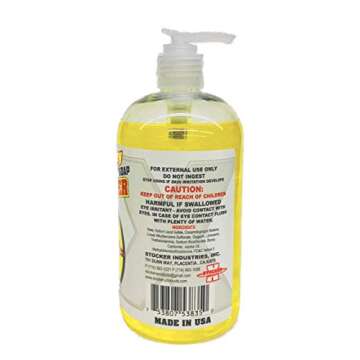 STOCKER X (16 OZ.) Heavy Duty Mechanics Hand Soap Cleaner Degreaser - Industrial Strength