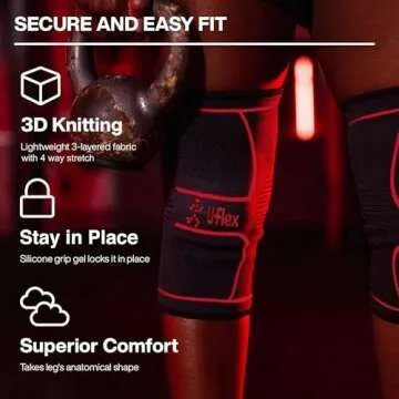 UFlex Athletics Compression Knee Brace for All Sports Support