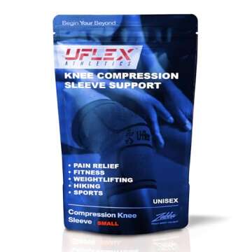 UFlex Athletics Compression Knee Brace for All Sports Support