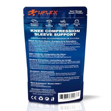 UFlex Athletics Compression Knee Brace for All Sports Support