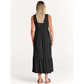 ANRABESS Women's Summer Casual Sleeveless Sundress