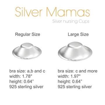Silver Mamas Nursing Cups for Comfort During Breastfeeding