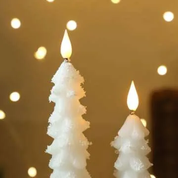 MUMCHASI Flameless Christmas Candles with Remote Control