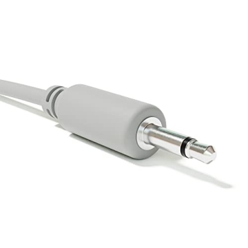 ExcelValley 5-Pack Mono Modular Patch Cables - 17.72" Grey