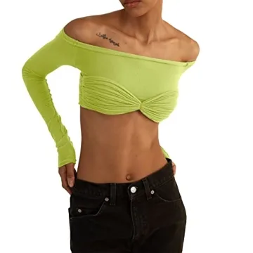 Women’s Stylish Knit Mesh Sheer Crop Tops - Chic Y2K Fashion