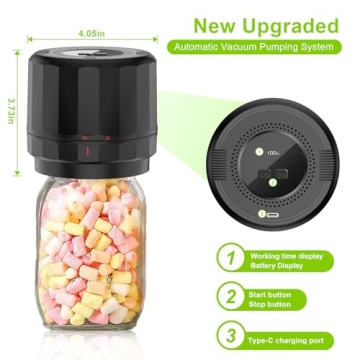 M11 Electric Vacuum Sealer for Mason Jars