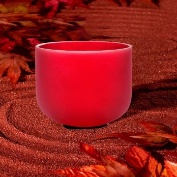 ALIOTH 6" Red C Note Crystal Singing Bowl for Mindfulness