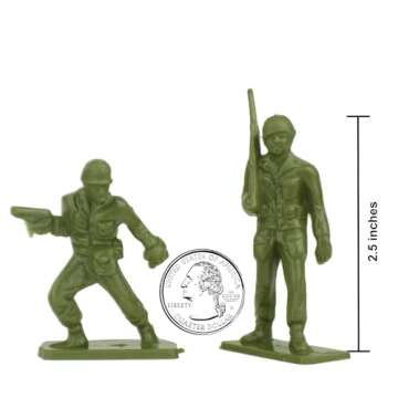 Tim Mee Toy Classic WWII Soldier Figures - 28pc OD Green Set