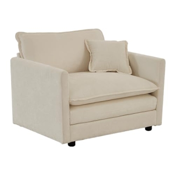 Tmsan Chenille Oversized Accent Chair for Living Spaces