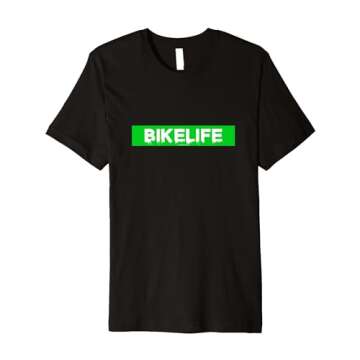 BikeLife V4 Green Motorcycle Bicycle Motorsports Stunt Rider Premium T-Shirt