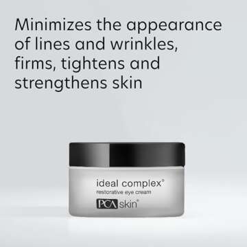 PCA SKIN Ideal Complex Restorative Under Eye Cream, Brightening Eye Cream for Dark Circles, 0.5 fl oz Jar