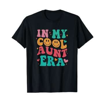 In My Cool Aunt Era Funny Women's Groovy Auntie T-Shirt