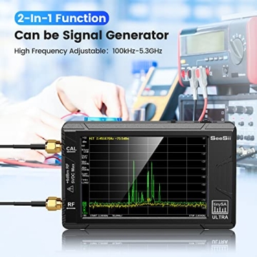 SeeSii TinySA Ultra Spectrum Analyzer with 4.0" Display