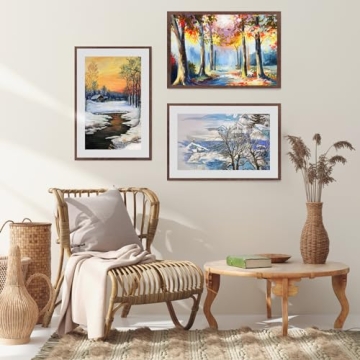 Puthiac 12x18 Minimalist Oak Wood Picture Frame