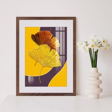 Puthiac 12x18 Minimalist Oak Wood Picture Frame