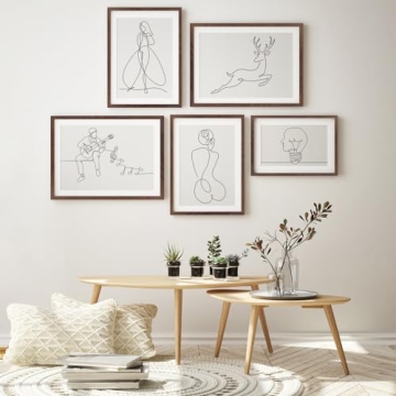 Puthiac 12x18 Minimalist Oak Wood Picture Frame