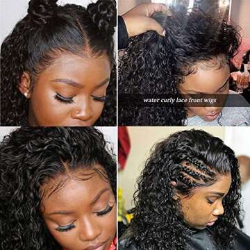 CHEETAHBEAUTY 13x4 Kinky Curly Lace Front Wig 20inch