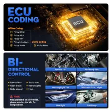 Bidirectional Scan Tool VDIAGTOOL VD70S, 2025 Wireless OBD2 Scanner Diagnostic Tool with 36+ Resets, FCA Autoauth, CAN FD & DoIP, All System, ECU Coding, PMI, V.A.G. Guide, 3 Years Update