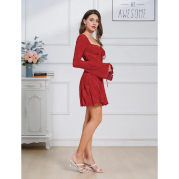 Elegant Vintage Corset Mini Dress for Women