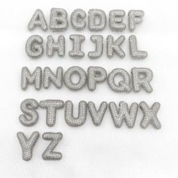 Bubble Letter Necklace For Women Personalized 18K Gold