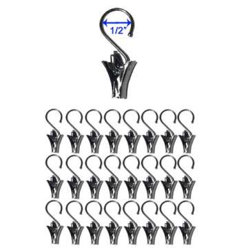 Wallniture Curtain Rod Set for Tapestry, Kids Crafts, Wall Decor Picture Hanging Kit with 24 Metal Clips