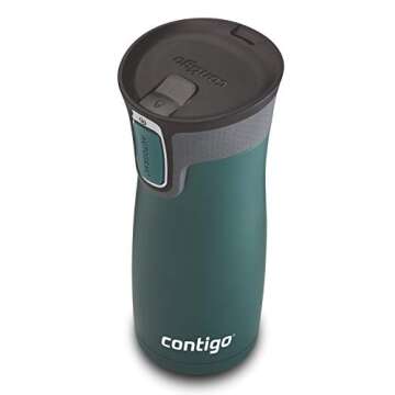 Contigo West Loop Stainless Steel Vacuum-Insulated Travel Mug with Spill-Proof Lid, Keeps Drinks Hot up to 5 Hours and Cold up to 12 Hours, 16oz Chard