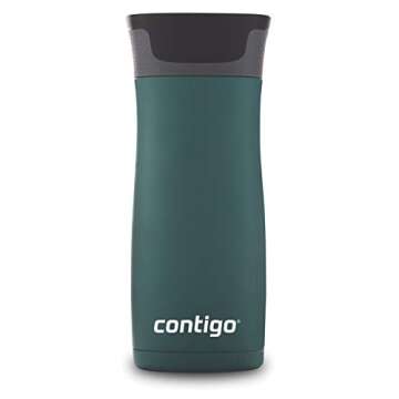 Contigo West Loop Stainless Steel Vacuum-Insulated Travel Mug with Spill-Proof Lid, Keeps Drinks Hot up to 5 Hours and Cold up to 12 Hours, 16oz Chard