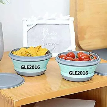 Buy GLE2016 Collapsible Silicone Bowls - Space-Saving Set