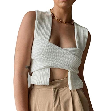 Chic Women’s Ribbed Knit Tank Top for Versatile Fashion Statements