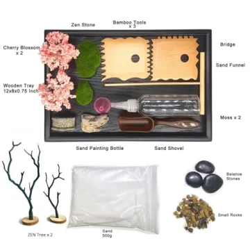 Aovoa Zen Garden Kit for Relaxation and Meditation