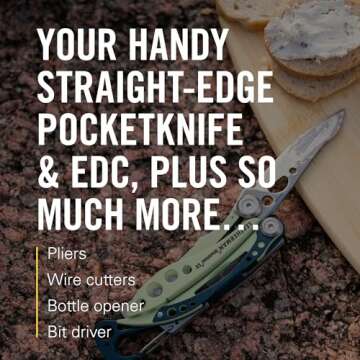 Leatherman, Skeletool CX, 7-in-1 Lightweight, Minimalist Multi-Tool for Everyday Carry, Home, Garden & Outdoors, Guava