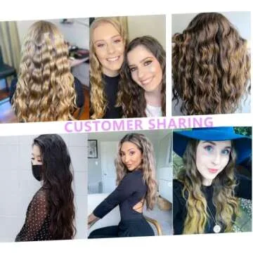 Coidak Hair Waver, 1 Inch 3 Barrel Curling Iron Wand 25mm Hair Crimper, Temperature Adjustable Heat Up Quickly Beach Wave Curling Iron Black