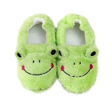 Csfry Toddler Boys' Frog Warm Slippers - Adorable Plush Footwear for Little Ones