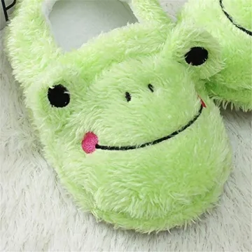 Csfry Toddler Boys' Frog Warm Slippers for Cozy Feet