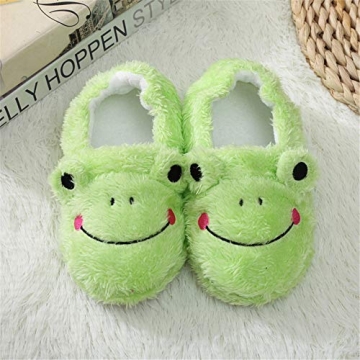 Csfry Toddler Boys' Frog Warm Slippers for Cozy Feet