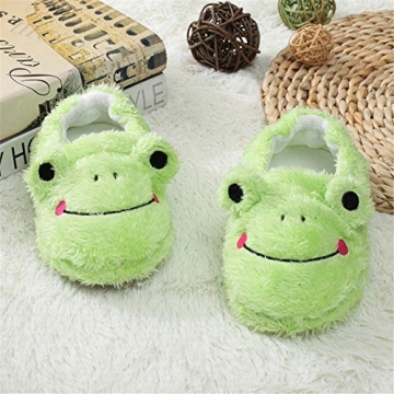 Csfry Toddler Boys' Frog Warm Slippers for Cozy Feet