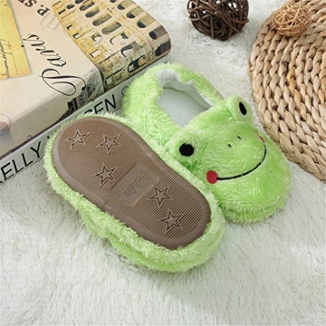 Csfry Toddler Boys' Frog Warm Slippers for Cozy Feet