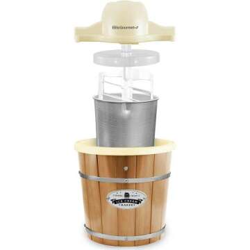 4Qt Electric Ice Cream Maker with Recipe Book