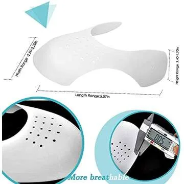 Madala 2 Pair Crease Protector for Air Force Shoes, Sneaker Shoes Protectors, Crease Guards Anti Crease Shoes Protector, Anti Wrinkle Shoes Crease Protector, No Crease Shoe Inserts for Men's 7.5-12