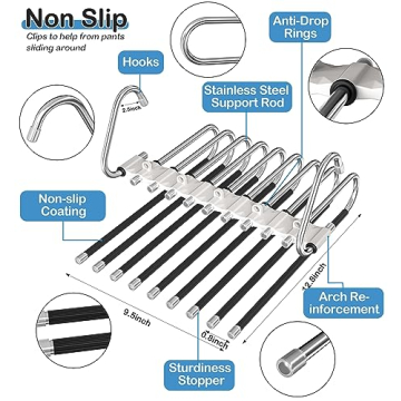 9 Layers Pants Hangers - Space Saving Closet Organizer