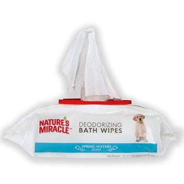 Nature's Miracle Deodorizing Bath Wipes for Dogs
