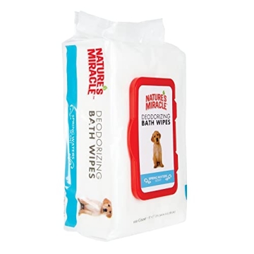 Nature's Miracle Deodorizing Bath Wipes for Dogs