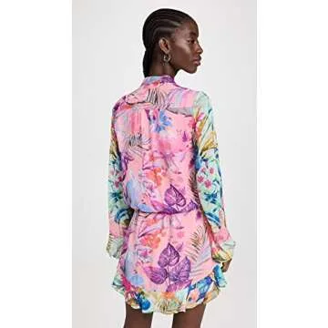 ROCOCO SAND Zazu Short Dress in Vibrant Floral Print