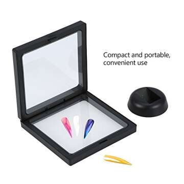 Rhombus Acrylic Nail Art Display Stand Frame – Unique Nail Display Board & PET Film