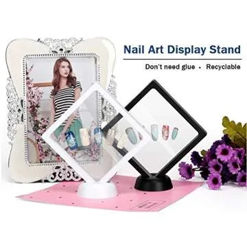Rhombus Acrylic Nail Art Display Stand for Nail Designs