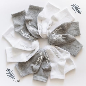Burt's Bees Baby Socks - Soft Organic Cotton Socks for Kids