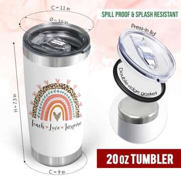 OASSIE Teacher Gifts - Stainless Steel Insulated Tumbler