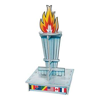 Inspire Celebration with Olympic Flame Torch Centerpiece - 13" Tall Decor for Parties