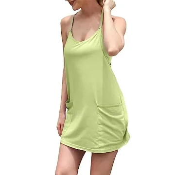 Stylish UNIANKIYA Women's Tennis Dress with Built-in Romper